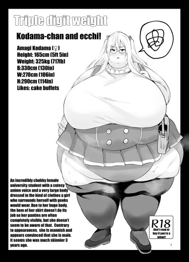 Triple digit weight Kodama-chan and H! Том - 1 Глава - 1 Хентай манга читать онлайн Triple digit weight Kodama-chan and H! Том - 1 Глава - 1 Хентай манга и Додзинси